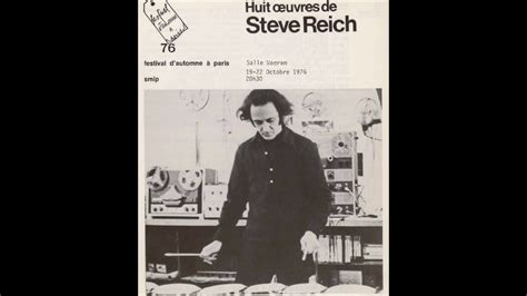 Music For 18 Musicians Complete Live In Paris 1976 Steve Reich