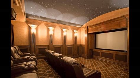 Walnut wood home theater wall lights river led lighting house image street. Home theater wall lights ideas - YouTube