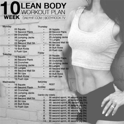 Check spelling or type a new query. 10 Week Lean Body Workout Plan | Hiit Blog | Fitness ...