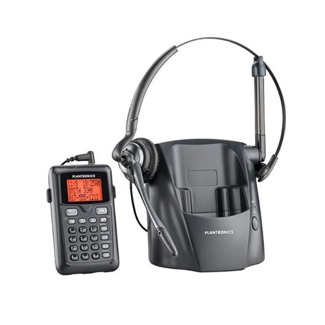 Plantronics Cordless Phone With Headset Pl Ct14 The Home Depot