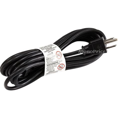 Monoprice Ft Awg Grounded Ac Power Cord A Nema P To Iec