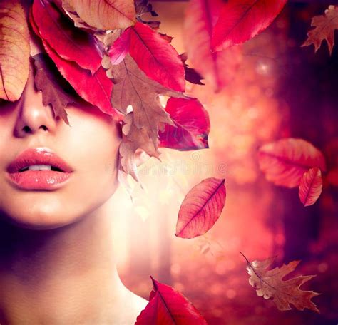 Autumn Woman Portrait Stock Image Image Of Colors Bright 33485635