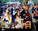 Painting titled 'Bal du Moulin de la Galette' by Pierre-Auguste Renoir ...