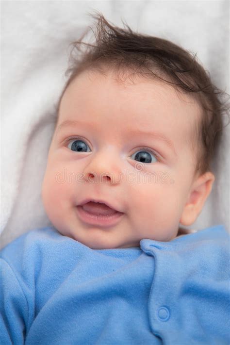Happy 2 Months Old Baby Boy Stock Photo Image Of Adorable Camera