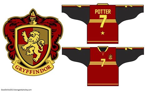 Gryffindor Hockey Jersey Design Harry Potter Pinterest