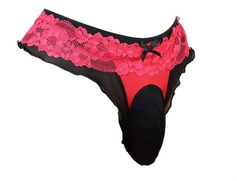sissy pouch panties men s lace thong g string bikini briefs hipster hot underwear sexy for men