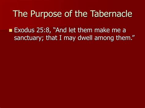 Ppt The Tabernacle Exodus 25 40 Powerpoint Presentation Free