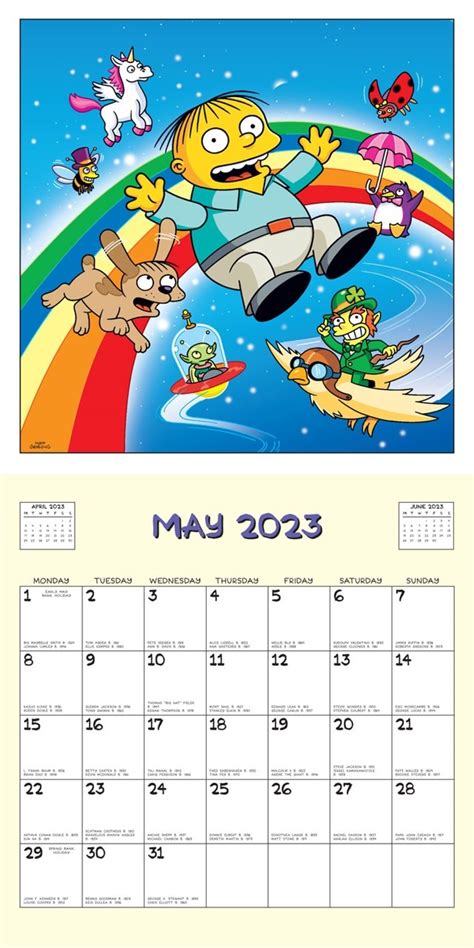 Simpsons 2023 Square Calendar Calendars Free Shipping Over £20