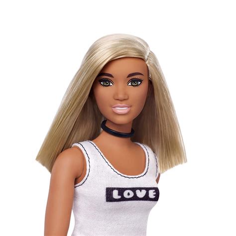 Купить куклу Барби Модница Barbie Fashionistas Doll Curvy Body Type With Love Tank Top 111