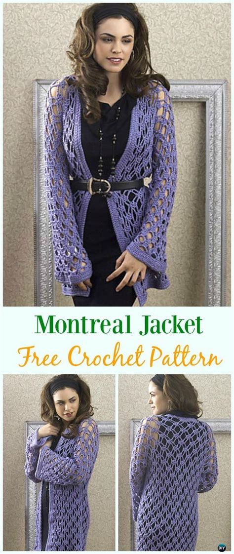 This easy crochet cardigan with pockets will be your new favorite! Crochet Women Summer Jacket Cardigan Free Patterns