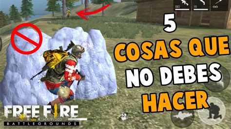 Grab weapons to do others in and supplies to bolster your chances of survival. ¡5 COSAS QUE NO DEBES HACER EN FREE FIRE! | COMO SER PRO ...