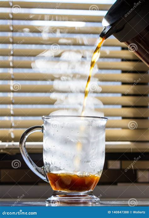Steaming Cup Of Coffee Stock Photo Image Of Fresh Morning 140847388