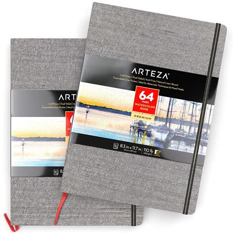 Buy Arteza Watercolour Sketchbook Pack Of 2 21 X 297 Cm 64 Pages