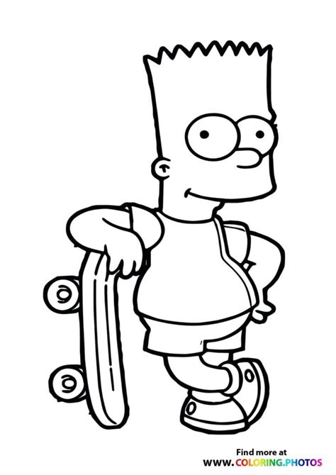 Bart Futbol Colouring Pages Sketch Coloring Page
