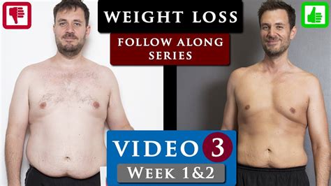 Male Body Transformation From Fat To Fit Program Video 3 Week 1and2