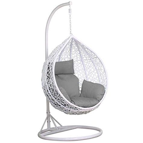 Everyday low prices and amazing selection. Save 27% - Yaheetech White Rattan Hanging Swing Chair Stand