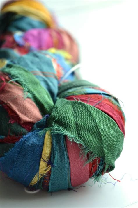 Darn Good Yarn Silk Sari Ribbon Up For Trade Yarn Box Yarn Sari