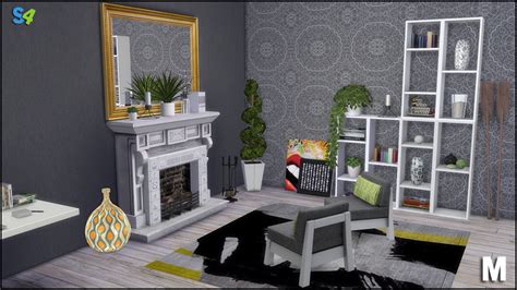 My Sims 4 Blog Wave Living Set By Mango Sims