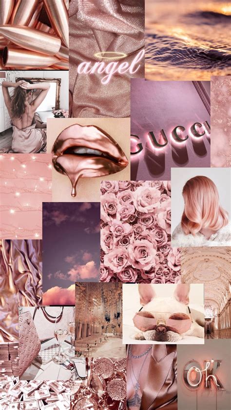 Trend rose gold gradient collection. Rose gold aesthetic | Gold wallpaper iphone, Rose gold ...
