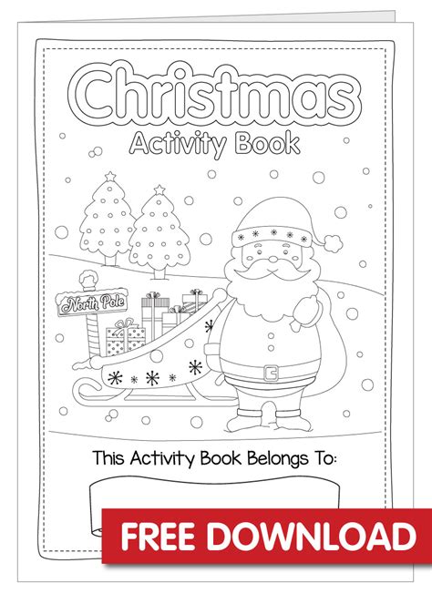 Free Christmas Activity Book Printable Bright Star Kids