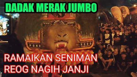 AKSI DADAK MERAK JUMBO RAMAIKAN SENIMAN REOG NAGIH JANJI IMRON