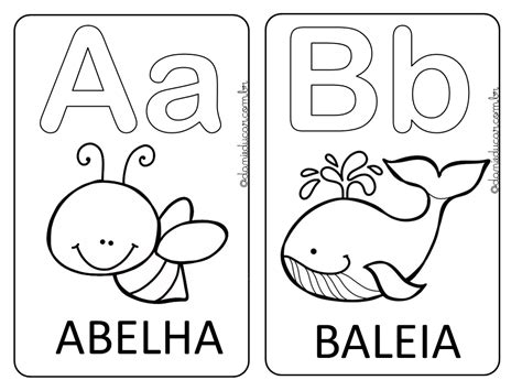 Dani Educar Alfabeto Alfabeto Ilustrado Para Colorir Alfabeto