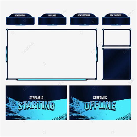 Live Lives Clipart Vector Live Steaming Overlays Template For Twitch