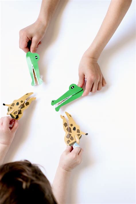 Clothespin Animal Puppets Free Printable Clothes Pin Crafts