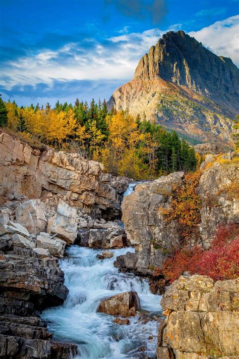Autumn At Swiftcurrent Glacier National Park Montana By Blake
