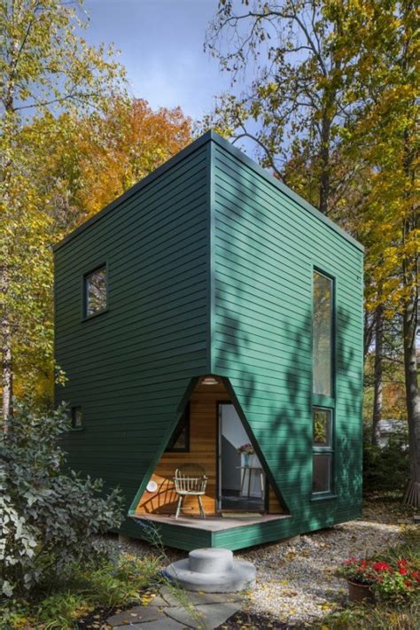 Little Green Cabin Modern Guest House Tiny House Pins