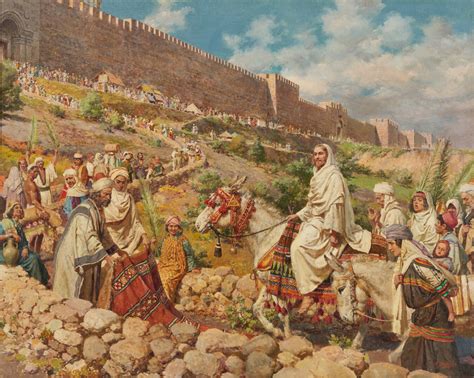 The Bible In Paintings ️ Jesus Rides Into Jerusalem As King ️ Part 3