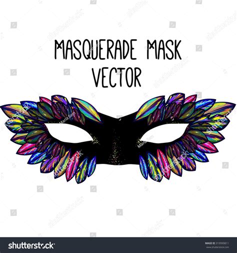 Masquerade Mask Vector Illustration Stock Vector Royalty Free