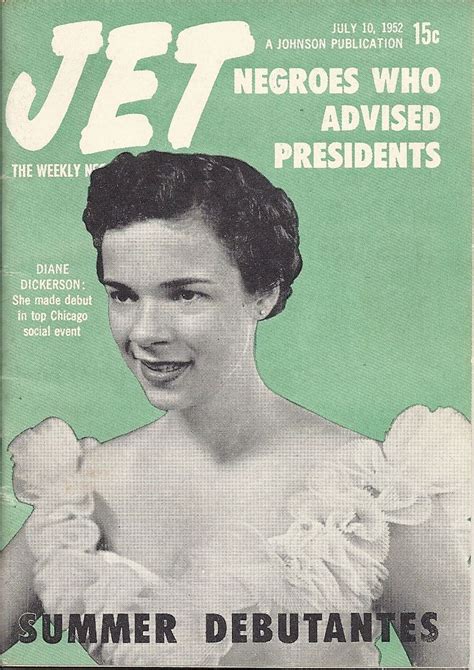 Jul 10 1952 Jet Magazine Vol 2 11 Diane Dickerson Jet Magazine