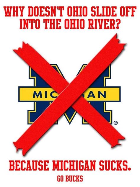 Michigan Sucks The Team Up North Pinterest Michigan