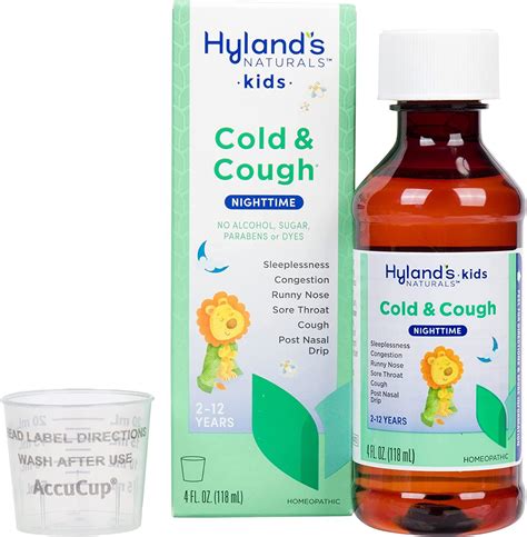 Hylands Naturals Cold Medicine For Kids Ages 2 Cold And Cough