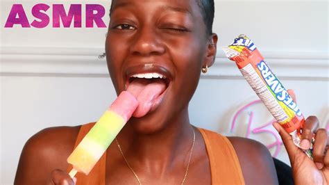Asmr Wet Popsicle Eating Satisfying Sloppy Mouth Sounds Youtube