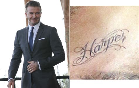 Caras David Beckham Mostra Tatuagem Com O Nome Da Filha