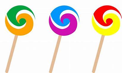Lollipops Swirly Clip Three Swirl Candy Lollies
