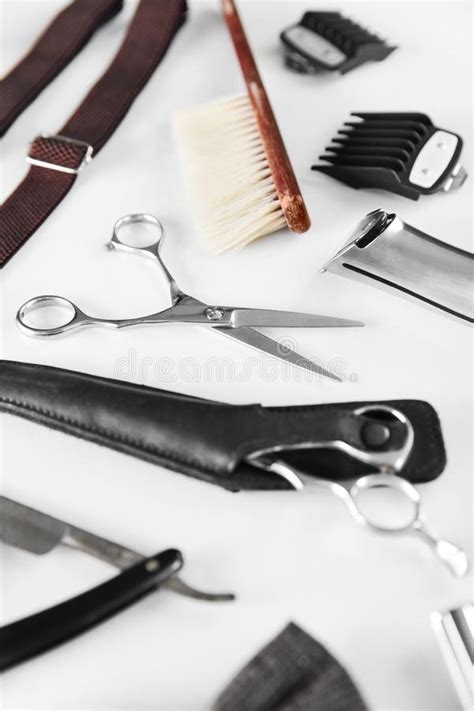 Barbershop Tools Barber Supplies And Equipment Stock Photo Image Of