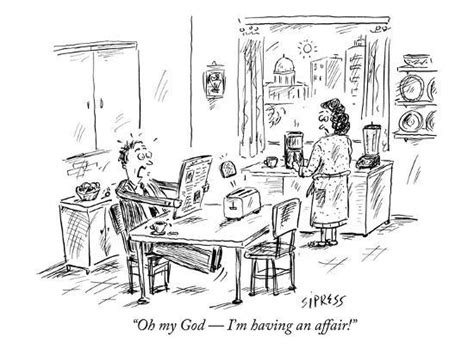 Oh My God — Im Having An Affair New Yorker Cartoon Premium Giclee