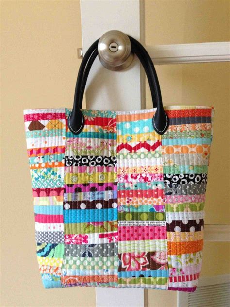 Image Of Scrap Happy Purse Pattern Pdf Quilted Tote Bags Patterns