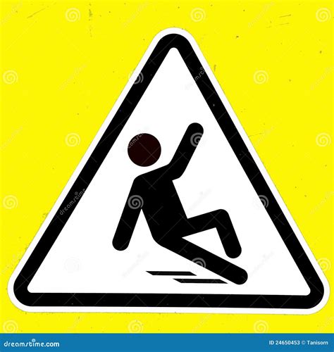 Wet Floor Sign Safety Yellow Slippery Floor Warning Icon Vector Caution Symbol Cartoondealer