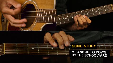 Me And Julio Down By The Schoolyard By Paul Simon Guitar Lesson Youtube