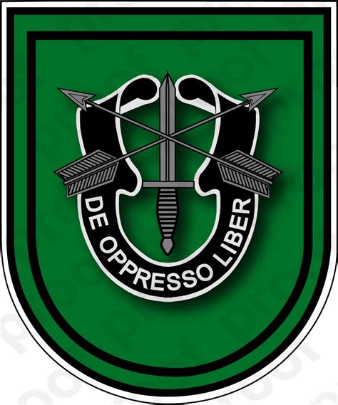 Sticker U S Army Flash 10th Special Forces Group Mc Graphic Decals