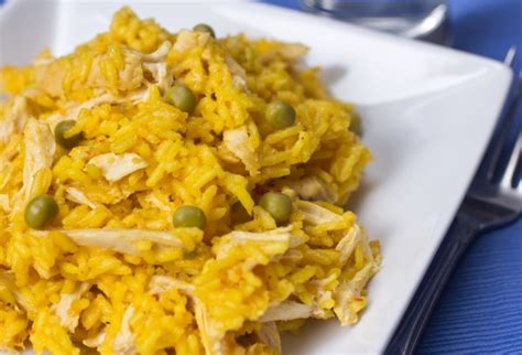 To make it healthier use homemade stock instead of bouillion cubes. Yellow Rice with Chicken - Vigo Foods