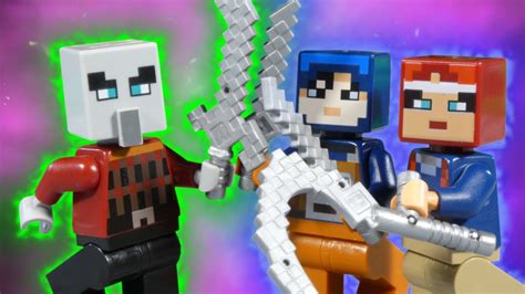 Lego Minecraft Dungeons Mob Attack Battle Compilation Youtube