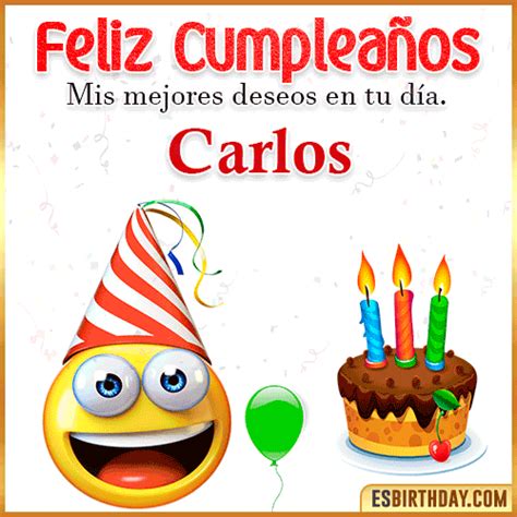 º‿º Feliz Cumpleaños Carlos ️ 30 Tarjetas Y 