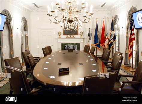 The Cabinet Room In The White House Washington Dc Stock