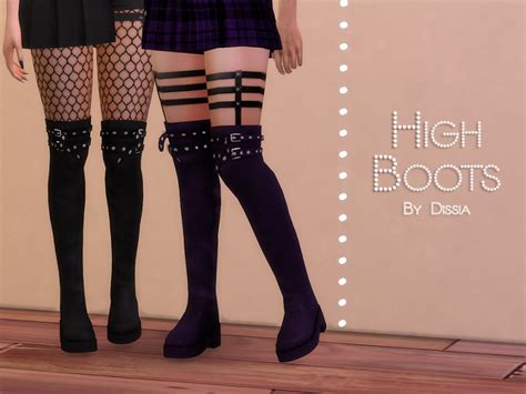 High Boots By Dissia From Tsr • Sims 4 Downloads