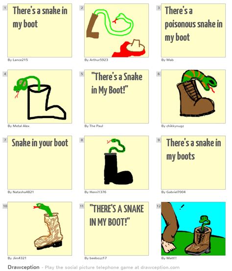 Theres A Snake In My Boot Drawception